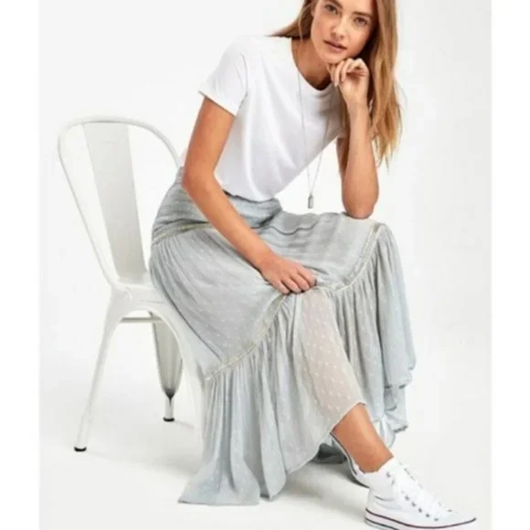 Free People Ella Midi Skirt Size 2 NWT - Picture 8 of 13